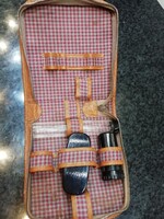 Retro men's toiletry travel set