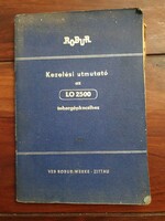 Robur Lo 2500 ,  teherautó ,veterán jármű, kezelési útmutató DDR