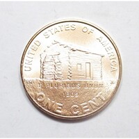 USA, 1 cent 2009 - Lincoln's Life - Birth and Early Childhood aUNC+ copper