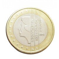 Hollandia,1 euro 2013 aUNC+ ötvözet