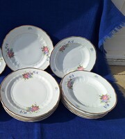 Hollóházi Dawn Pattern 6-person dinner plate set, dinnerware set