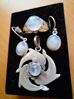 Moonstone Silver Set
