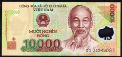 Vietnam 10,000 Dong Polymer UNC 2023