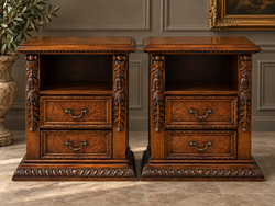 Neorenaissance Nightstand Pair