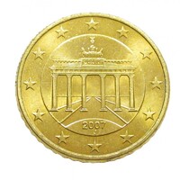 Németország,50 eurocent 2007 J aUNC+ ötvözet