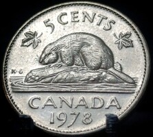 Kanada 5 cent, 1978 F01G6