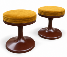 Space Age tulip-base seating pair – Mid-Century Modern, 1970s