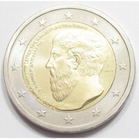 Greece, 2 euro 2013 - Plato's Academy aUNC+ alloy