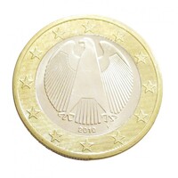 Németország,1 euro 2010 F aUNC+ ötvözet
