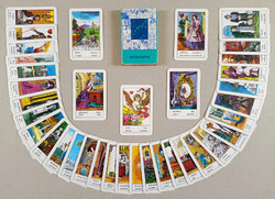 Special Vintage TEXTURED Premium Offset Gypsy Card Deck Fortune-telling Card Deck Card Box