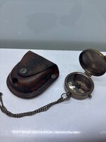 Antique Leather-Case Compass