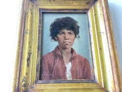 George Vastagh (1834-1922): Portrait of an Italian boy