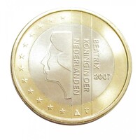 Hollandia,1 euro 2007 aUNC+ ötvözet