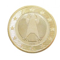 Németország,1 euro 2010 D aUNC+ ötvözet