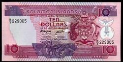 Salamon Islands 10 Dollar UNC 1986