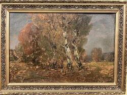 Zeller Mihály, Autumn Grove with Birches