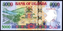 Uganda 5000 shilling UNC 2009