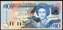 Saint Vincent 10 Dollar UNC 2003