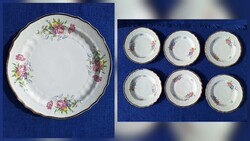 Hollóházi Dawn Pattern Cake and Dessert Set