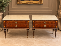 Inlaid Nightstand Pair