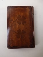 Inlaid Secret Book with Four-Leaf Clover