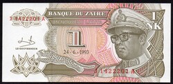 Zaire 1 likuta UNC 1993