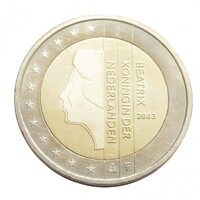 Hollandia,2 euro 2003 aUNC+ ötvözet