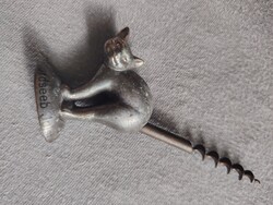 Retro Cat figurine corkscrew, rare German souvenir from the 1950s