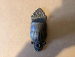 19th Century Cast Iron Holy Water Container