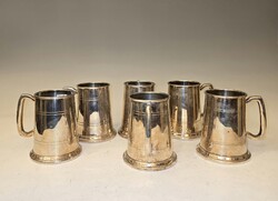 Art deco Sheffield ezüst sörös korsó szett