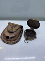 Antique Leather-Case Compass