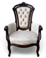 Baroque / Altdeutsch Style Restored Armchair – Elegant Home Decor