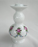 Wallendorf porcelain floral candle holder