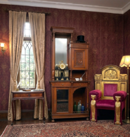 Antique Neo-Renaissance Mirror Cabinet