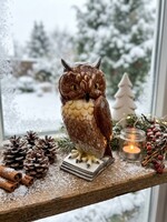 Vintage GDR - Hertwig Katzhütte Porcelán Bagoly