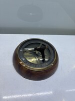 Wooden desk compass
