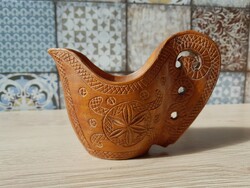 Carved Wooden Drinking Cup with Rich Decorations
