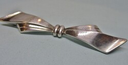 Nagyon különleges antik art deco ezüst masni  bross