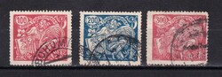 1923 Csehszlovákia Mezőgazdaság és Tudomány Bélyegsor