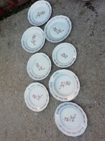 Old porcelain plates 8 pcs in the condition shown in the pictures. Auction, hundreds of items, take yours