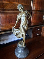 Antik Art Deco bronz szobor