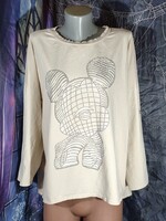 Mickey Mouse Rhinestone Long Sleeve XL-XXL Excellent