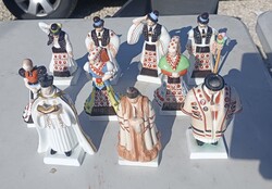 Herend Wedding Procession, 10 Figures. 1960s.
