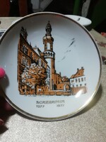 Hollóházi porcelain cityscape in the condition shown in the pictures. Auction, hundreds of items, take yours