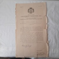Orgoványi tanító engedélylevele a Váczi Székesegyház Püspökétől /Csáky Károly Emmanuel gróf/ 1913.