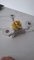 Porcelain Rose Candle Holder