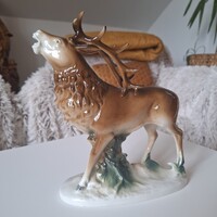 Lippelsdorf szarvas ,német 25cm-es nagy szobor