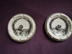 Hollóházi Jurcsák László porcelán hamutál pár