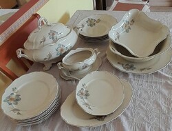 Antik Thomas Ivory Bavaria porcelán étkészlet  6 db tálalóval(1939-1952, hiányos)