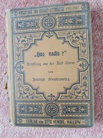 Henryk Sienkiewicz: "Quo vadis" ~1900 gót betűs díszkiadás